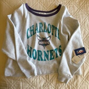 charlotte hornets grey sweatshirt